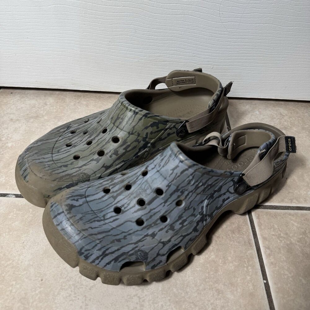 CROCS All Terrain Mossy Oak Bottomland Clogs Men’s 13 Realtree Camo Shoes
